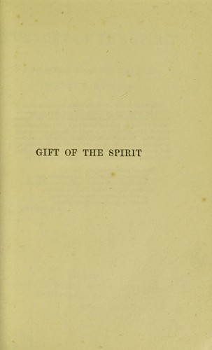 The gift of the spirit