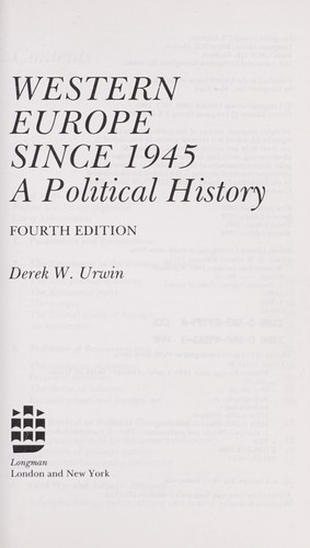 Western Europe since 1945