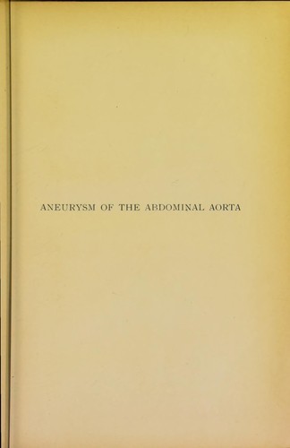 Aneurysm of the abdominal aorta
