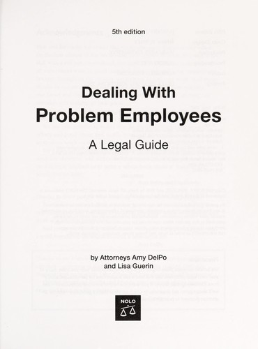 Dealing with problem employees