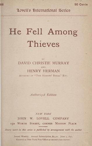 He fell among thieves