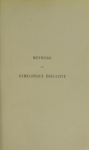 Méthode de gymnastique éducative