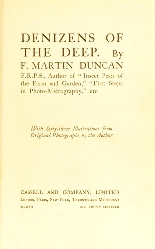 Denizens of the deep