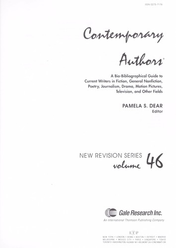 Contemporary Authors. New Revision Series