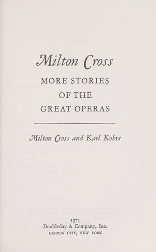 More stories of the great operas