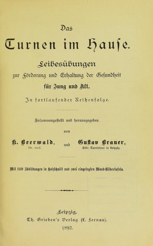 Das Turnen im Hause