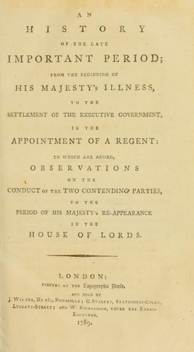 An history of the late important period