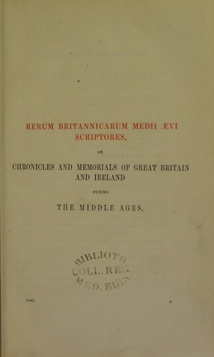 Leechdoms, wortcunning, and starcraft of early England : being a collection of documents, for the most part never before printed, illustrating the history of science in this country before the Norman Conquest