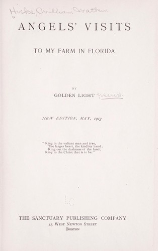 Angels' visits to my farm in Florida