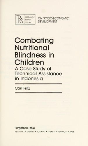Combating nutritional blindness in children