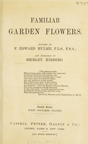 Familiar garden flowers