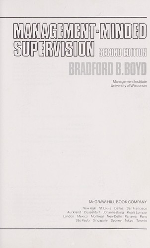 Management-minded supervision