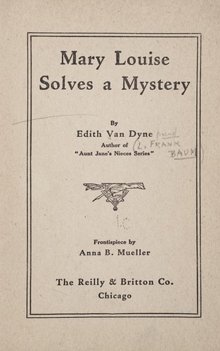 Mary Louise solves a mystery