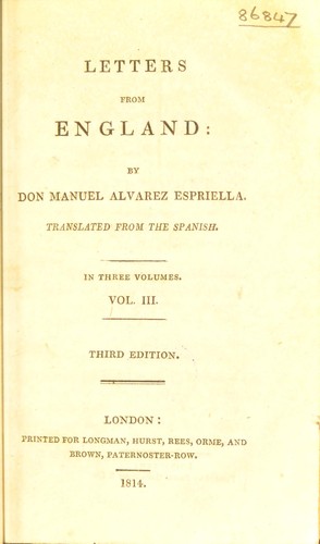 Letters from England