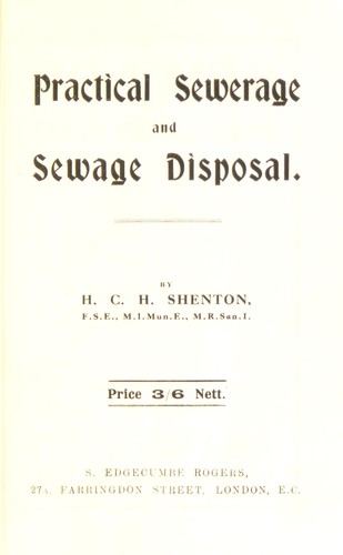 Practical sewerage & sewage disposal