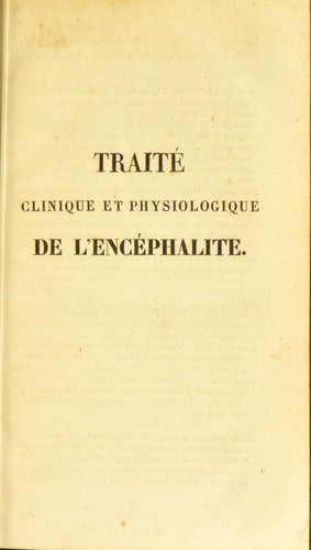 Trait©♭ clinique et physiologique de l'enc©♭phalite