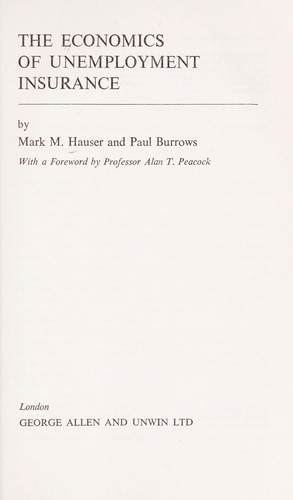 The economics of unemployment insurance