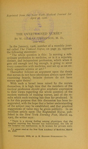 The overtrained nurse