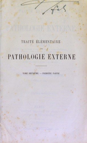 Trait©♭ ©♭l©♭mentaire de pathologie externe