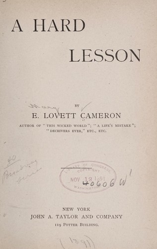 A hard lesson