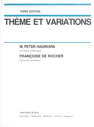 Thème et variations