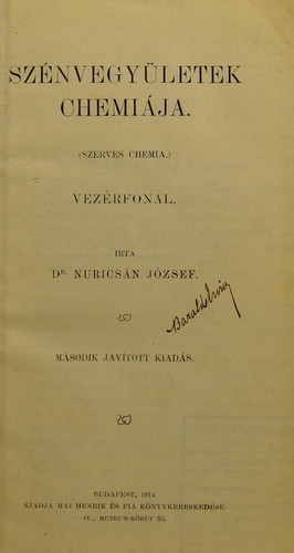 Sz©♭nvegy©ơletek chemi©Łja (szerves chemia)