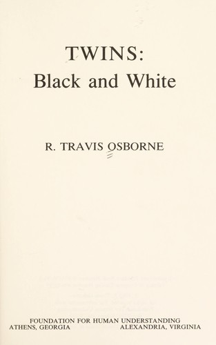 Twins, black and white