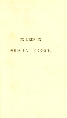 Un medecin sous la terreur