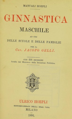 Ginnastica maschile ad uso delle scuole e delle famiglie