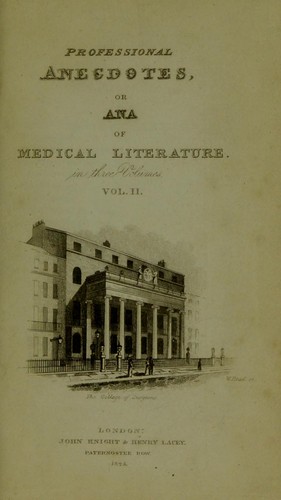 Professional anecdotes, or, Ana of medical literature ..
