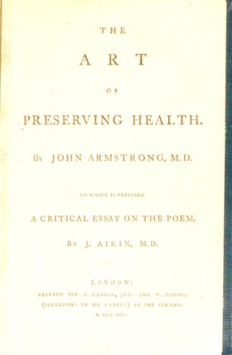 The art of preserving health