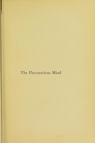 The unconscious mind