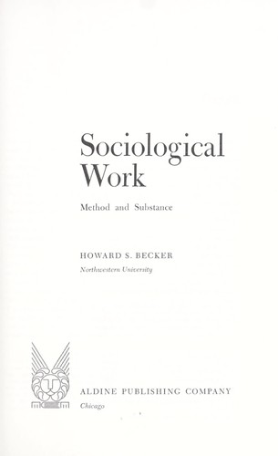 Sociological work: method and substance