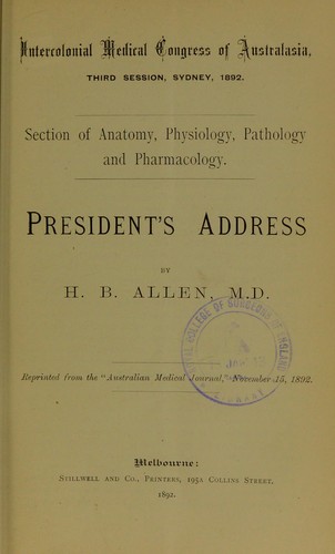 President's address