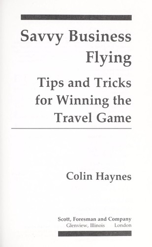 Savvy business flying