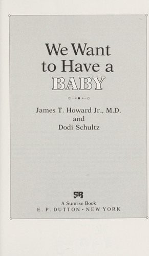 We want to have a baby