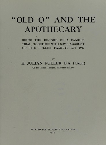 "Old Q" and the apothecary