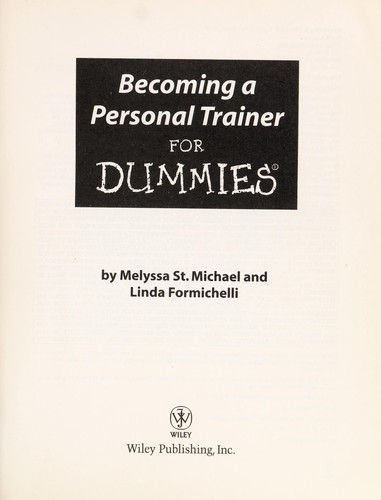 Becoming a personal trainer for dummies