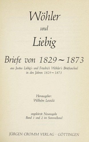 Justus von Liebig und Christian Friedrich Sch©œnbein