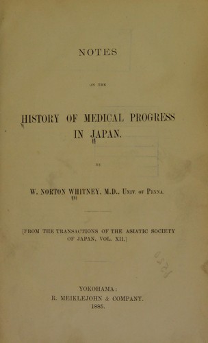 Notes on the history of medical progress in Japan