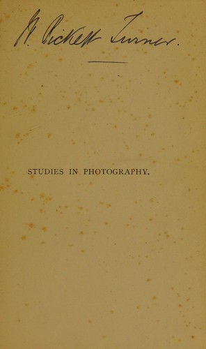 Studies in photography
