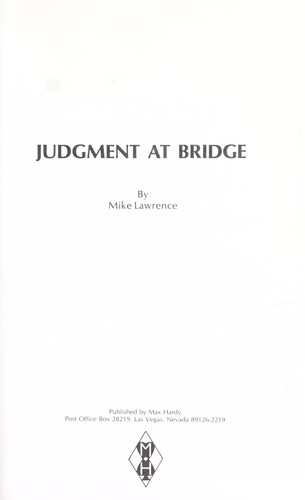 Judgement at bridge