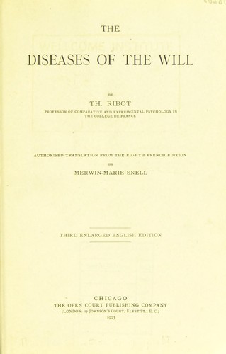 The diseases of the will