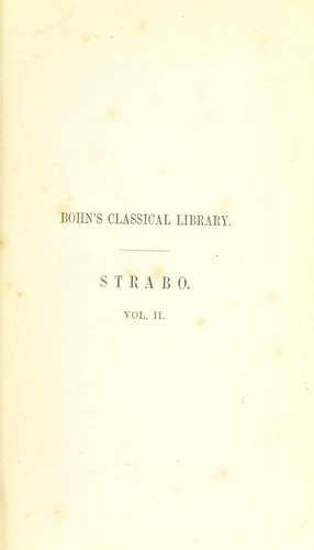 The geography of Strabo