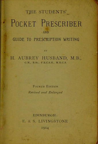 The student's pocket prescriber and guide to prescription writing