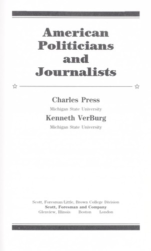 American politicians and journalists