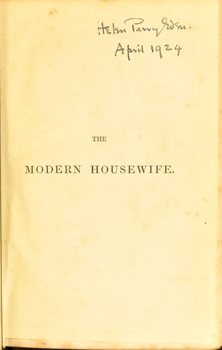 The modern housewife or m©♭nag©·re