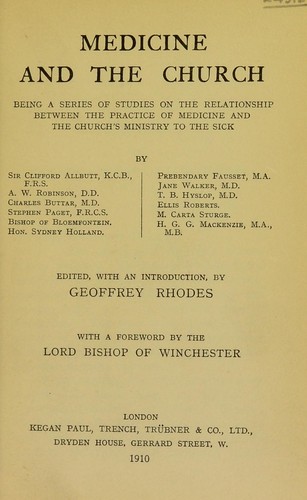 Medicine and the church