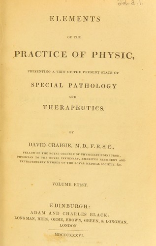 Elements of the practice of physic