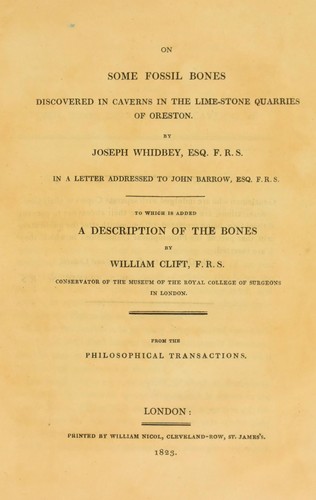On some fossil bones discovered in caverns in the lime-stone quarries of Oreston ...